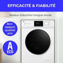 Lave-linge hublot CONTINENTAL EDISON CELL10140WA40 - 10 kg - Induction