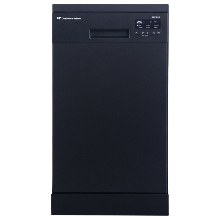 Lave-vaisselle pose libre CONTINENTAL EDISON CELV1044CB - 10 couverts - Induction - L45cm - 44 dB - Noir Lave-vaisselle pose libre CONTINENTAL EDISON CELV1044CB - 10 couverts - Induction - L45cm - 44 dB - Noir