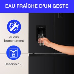 Réfrigérateur Continental Edison CERA4D464B multi portes 464L - Tota