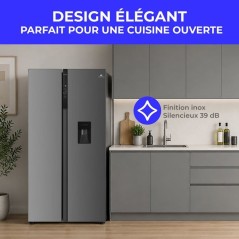 Réfrigérateur américain - CONTINENTAL EDISON - CERA592NFIXC - Distr
