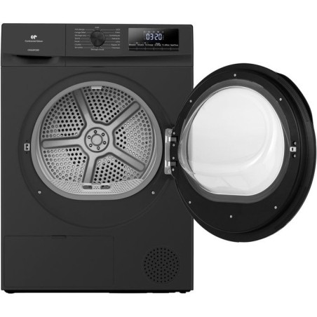 Seche-linge pompe a chaleur CONTINENTAL EDISON CESL8PCBD - 8 kg - L60cm - Classe D - Noir