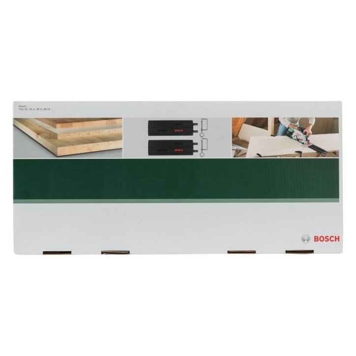 Rail de guidage pour scies circulaires - BOSCH - PKS 55 A / 66 A/AF - 2 rails de 700 mm - Plastique gris Rail de guidage pour scies circulaires - BOSCH - PKS 55 A / 66 A/AF - 2 rails de 700 mm - Plastique gris