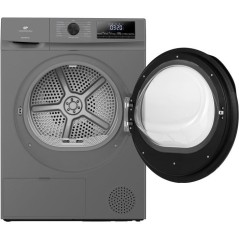 Seche-linge pompe a chaleur CONTINENTAL EDISON CESL8PCSD - 8 kg - L60cm - Classe D - Silver
