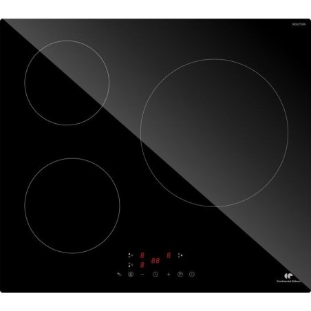 Table induction CONTINENTAL EDISON - CETI3B282 - 3 zones, 6680W - 3 bo