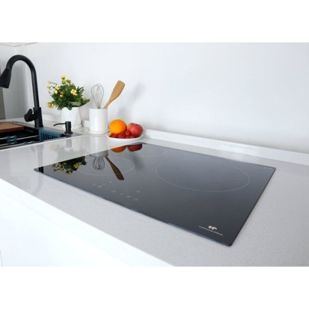 Table induction CONTINENTAL EDISON - CETI3B282 - 3 zones, 6680W - 3 boosters - 3 minuteurs - noir