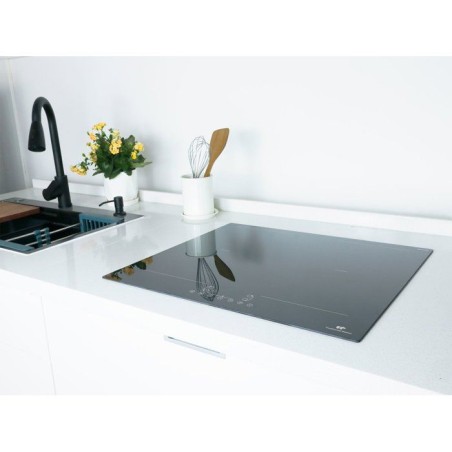 Table de cuisson induction CONTINENTAL EDISON - CETI4ZFLEX4- 4 zones - 2 zones flex 7360W - slider - 4 boosters - noir