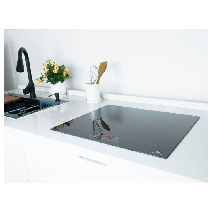 Table de cuisson induction CONTINENTAL EDISON - CETI4ZFLEX4- 4 zones - 2 zones flex 7360W - slider - 4 boosters - noir