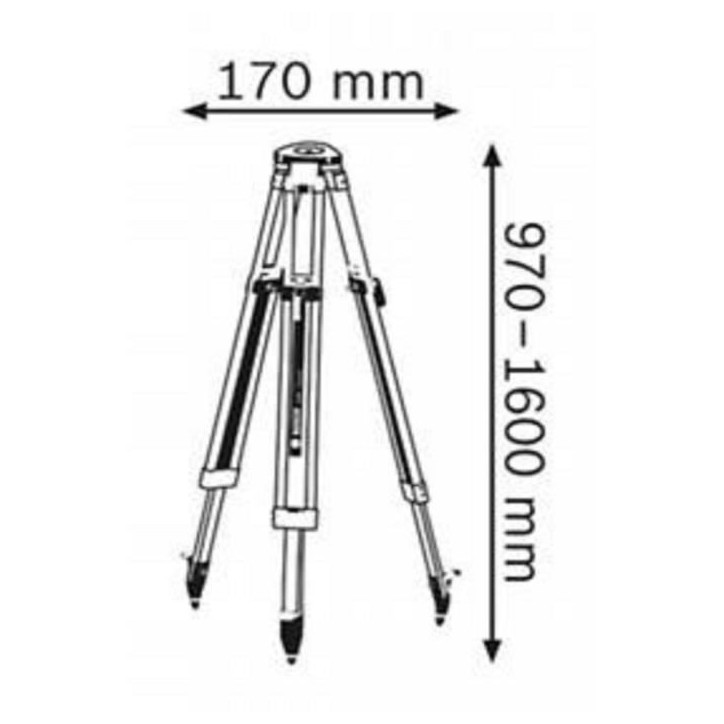 Accessoire de mesure Bosch Professional BT 160 5/8, jusqu'a 160cm - 0601091200 Accessoire de mesure Bosch Professional BT 160 5/8, jusqu'a 160cm - 0601091200