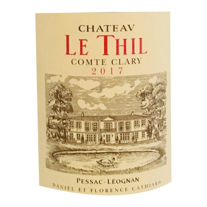 Château Le Thil Comte Clary 2017 Pessac-Léognan - Vin rouge de Bordeaux