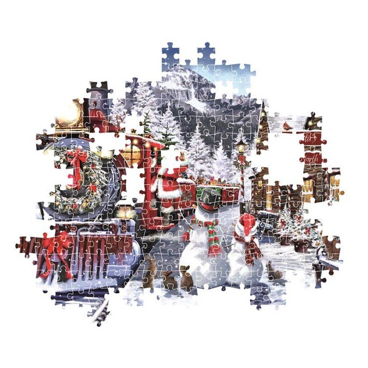 Puzzle 500 pieces - Train Station W/Snowman
