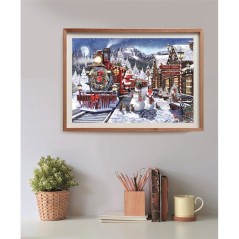 Puzzle 500 pieces - Train Station W/Snowman