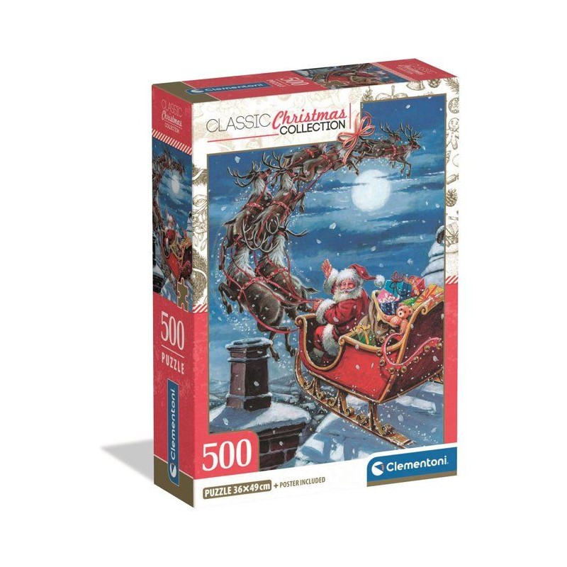 Puzzle 500 pieces - Midnight Sleigh Ride