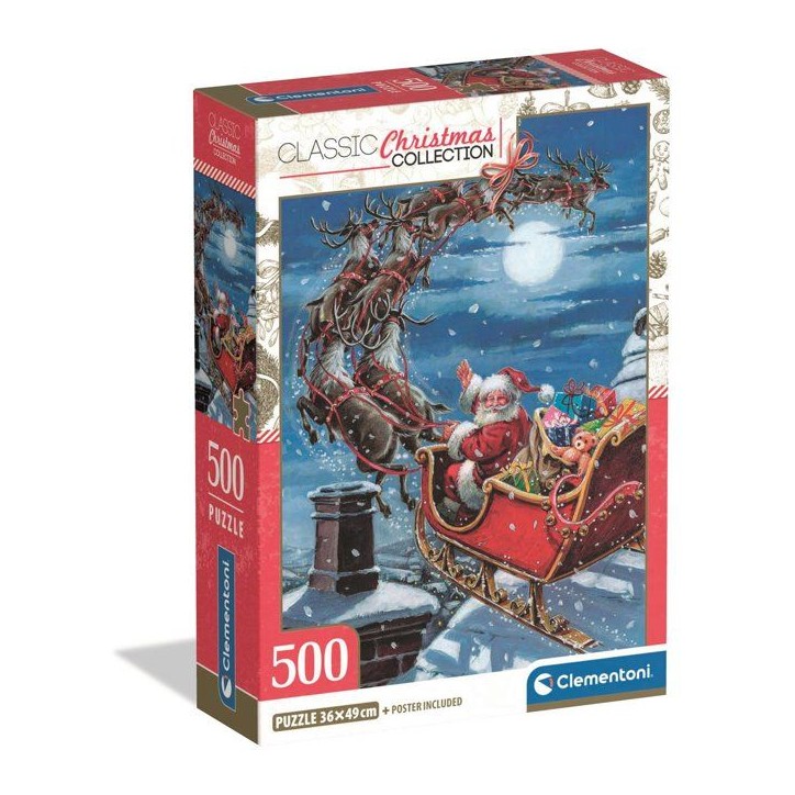 Puzzle 500 pieces - Midnight Sleigh Ride