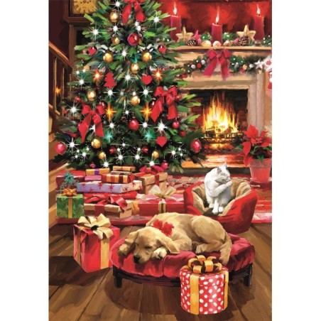 Puzzle 1000 pieces - Christmas by the Fire
