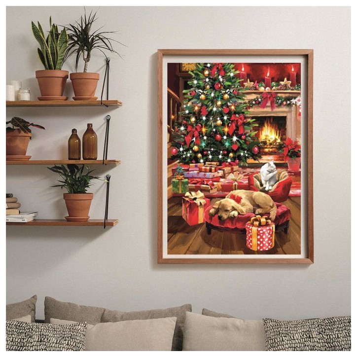 Puzzle 1000 pieces - Christmas by the Fire