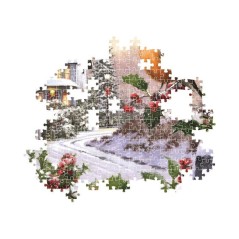 Puzzle 1000 pieces - Robin and Holly Bushes