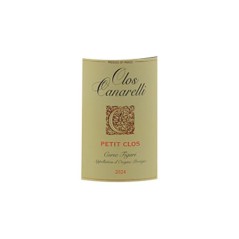 Clos Canarelli Cuvée Petit Clos 2024 - AOC Corse-Figari - Vin rouge de Corse Bio - 75cl