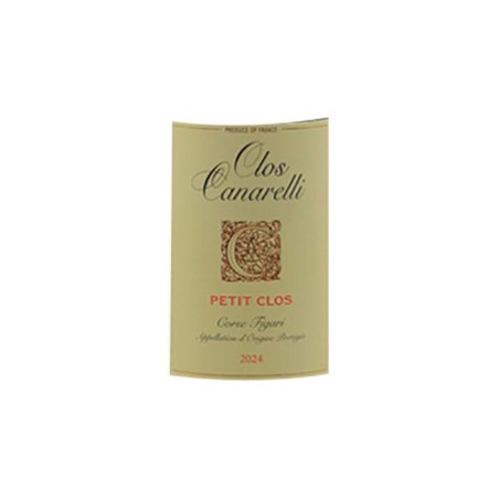 Clos Canarelli Cuvée Petit Clos 2024 - AOC Corse-Figari - Vin rouge de Corse Bio - 75cl