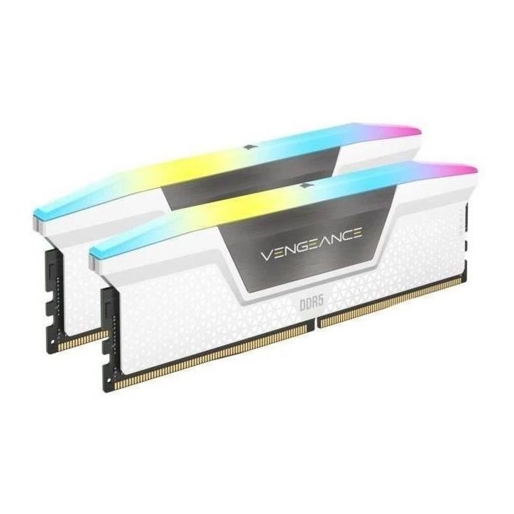 CORSAIR Vengeance RGB DDR5 - 32GB 2x16GB DIMM - 6200MHz - Unbuffered, 36-39-39-76, STD PMIC, XMP 3.0 CORSAIR Vengeance RGB DDR5 - 32GB 2x16GB DIMM - 6200MHz - Unbuffered, 36-39-39-76, STD PMIC, XMP 3.0