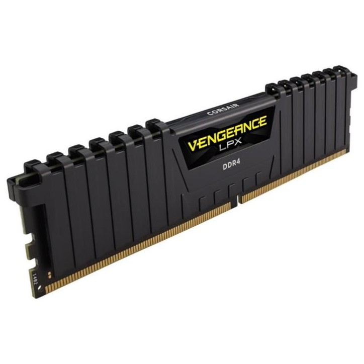 Mémoire RAM - CORSAIR - Vengeance LPX DDR4 - 16GB 2x8GB DIMM - 3000 MHz - 1.35V - Noir (CMK16GX4M2D3000C)