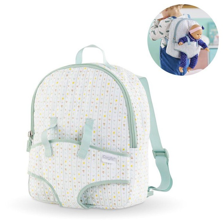 Mes Accessoires Poupons 30cm - COROLLE - Sac a dos Porte-Poupon - Motif Étoiles Mes Accessoires Poupons 30cm - COROLLE - Sac a dos Porte-Poupon - Motif Étoiles