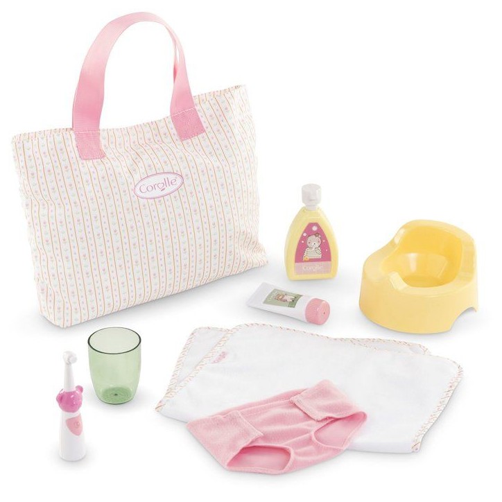 Mes Accessoires Poupons 30/36cm - COROLLE - Coffret Accessoires a Langer - Motif Tulipes Mes Accessoires Poupons 30/36cm - COROLLE - Coffret Accessoires a Langer - Motif Tulipes