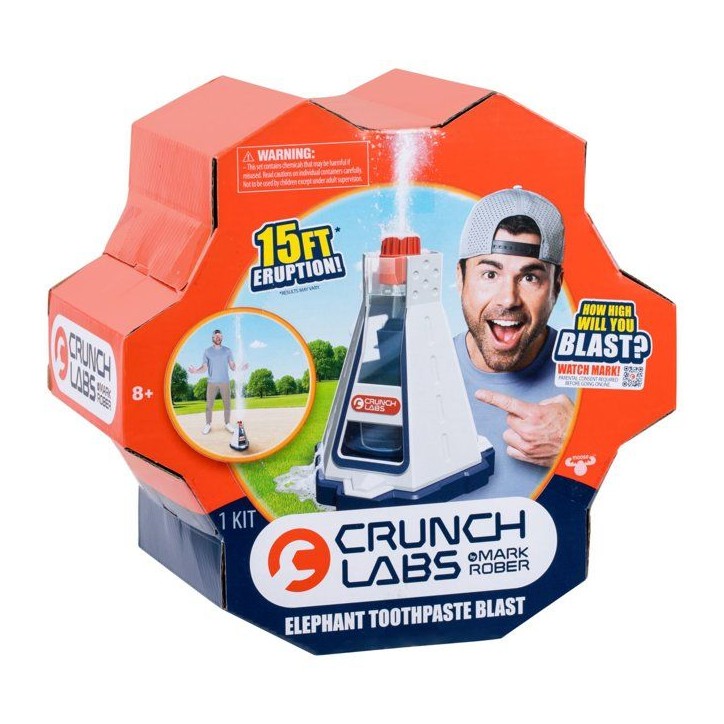 Kit scientifique - CRUNCHLABS - Elephant Toothpaste - Explosion mousse - Expérience