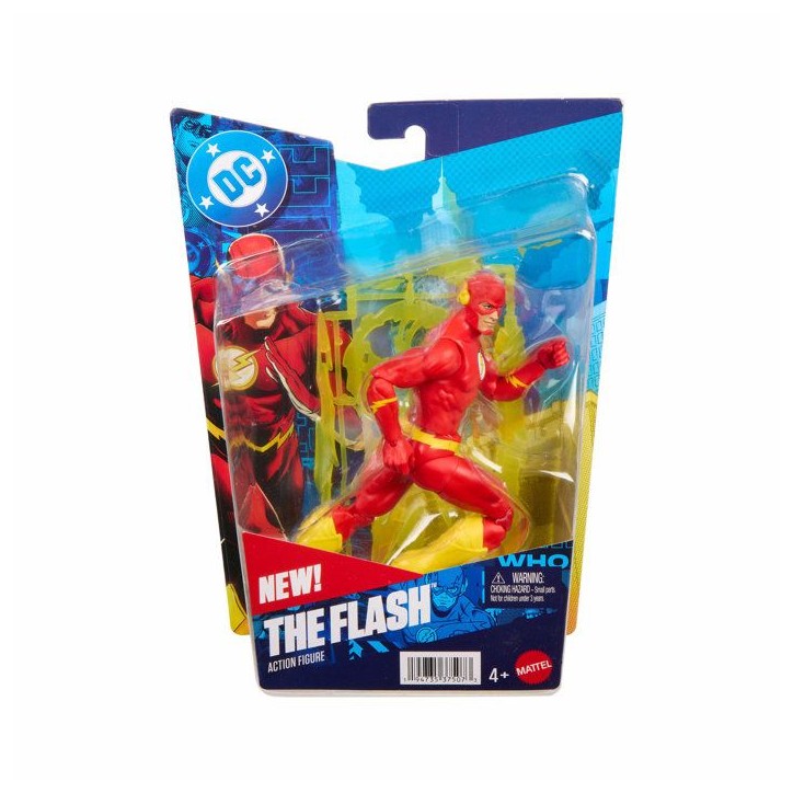 Figurine articulée - DC Premier - Flash 16,5 cm - 22 points d'articulation - Accessoires effets de vitesse - Des 4 ans Figurine articulée - DC Premier - Flash 16,5 cm - 22 points d'articulation - Accessoires effets de vitesse - Des 4 ans