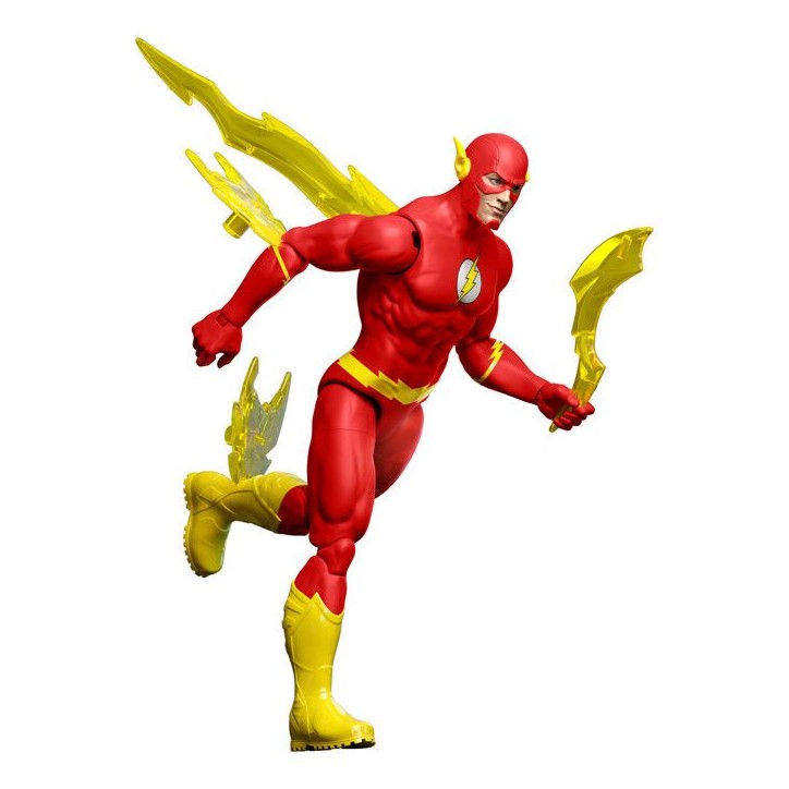 Figurine articulée - DC Premier - Flash 16,5 cm - 22 points d'articulation - Accessoires effets de vitesse - Des 4 ans Figurine articulée - DC Premier - Flash 16,5 cm - 22 points d'articulation - Accessoires effets de vitesse - Des 4 ans