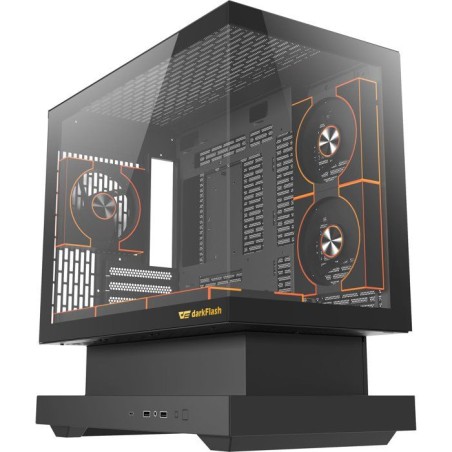 Boîtier PC - DARKFLASH - FLOATRON F1 - Noir - Cube - Format M-ATX