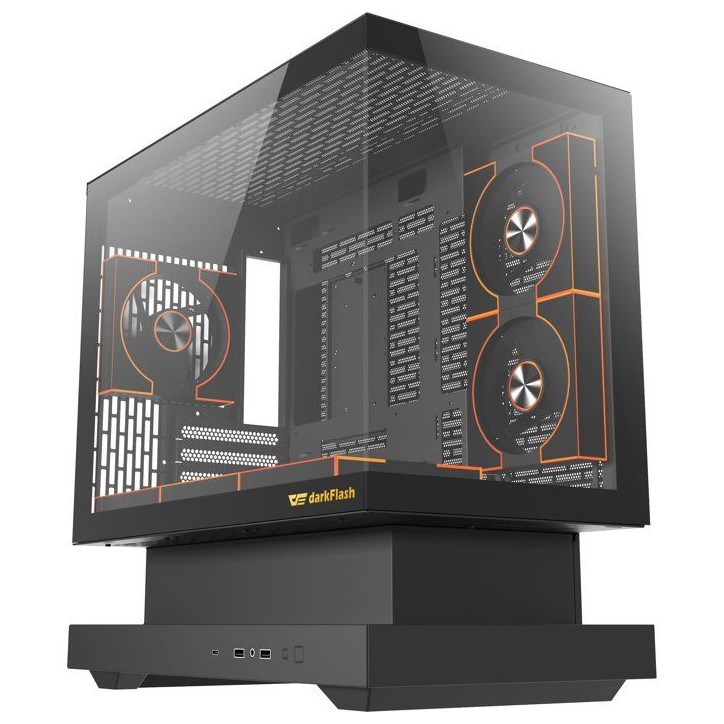 Boîtier PC - DARKFLASH - FLOATRON F1 - Noir - Cube - Format M-ATX Boîtier PC - DARKFLASH - FLOATRON F1 - Noir - Cube - Format M-ATX