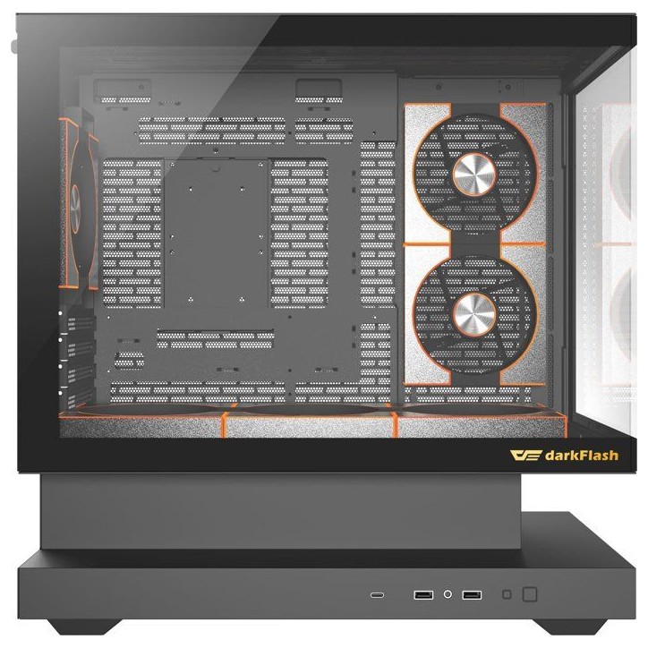 Boîtier PC - DARKFLASH - FLOATRON F1 - Noir - Cube - Format M-ATX Boîtier PC - DARKFLASH - FLOATRON F1 - Noir - Cube - Format M-ATX