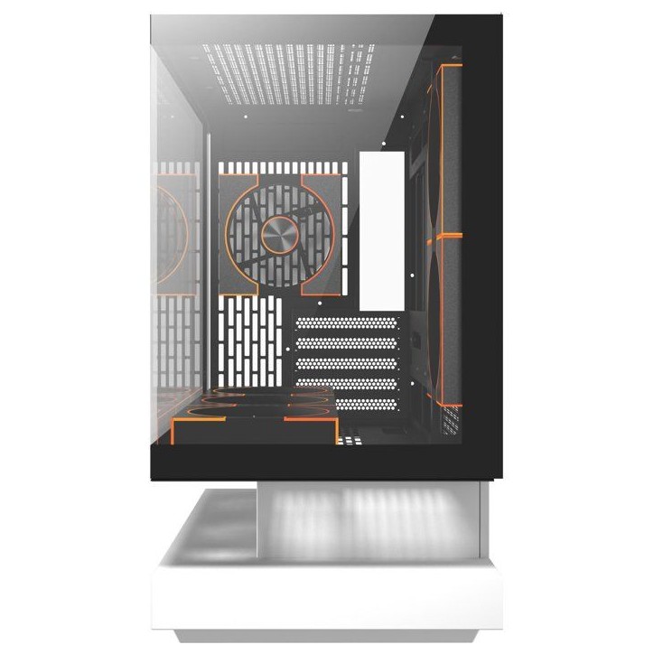 Boîtier PC - DARKFLASH - FLOATRON F1 - Blanc/Noir - Cube - Format M-ATX Boîtier PC - DARKFLASH - FLOATRON F1 - Blanc/Noir - Cube - Format M-ATX