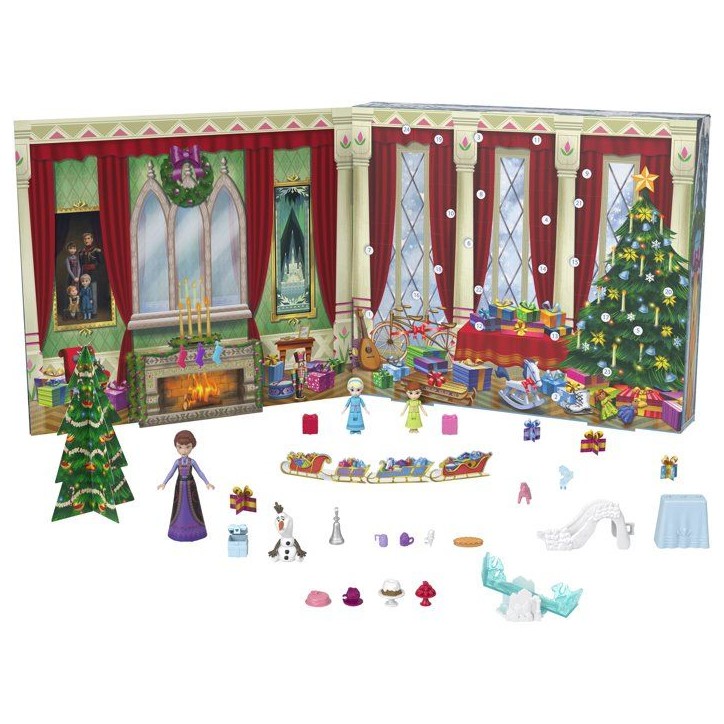 Calendrier de l'Avent - DISNEY PRINCESS - Reine des Neiges JLJ06 - 24 surprises - Figurines - Accessoires