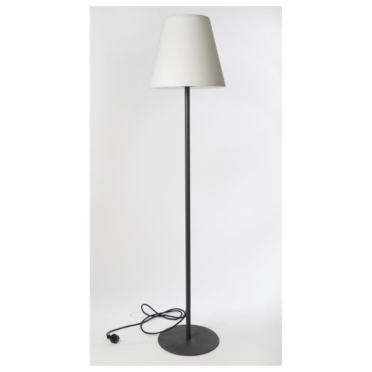 Lampadaire lumineux extérieur - LUMISKY - 150cm - Acier et polyéthylene - Blanc froid