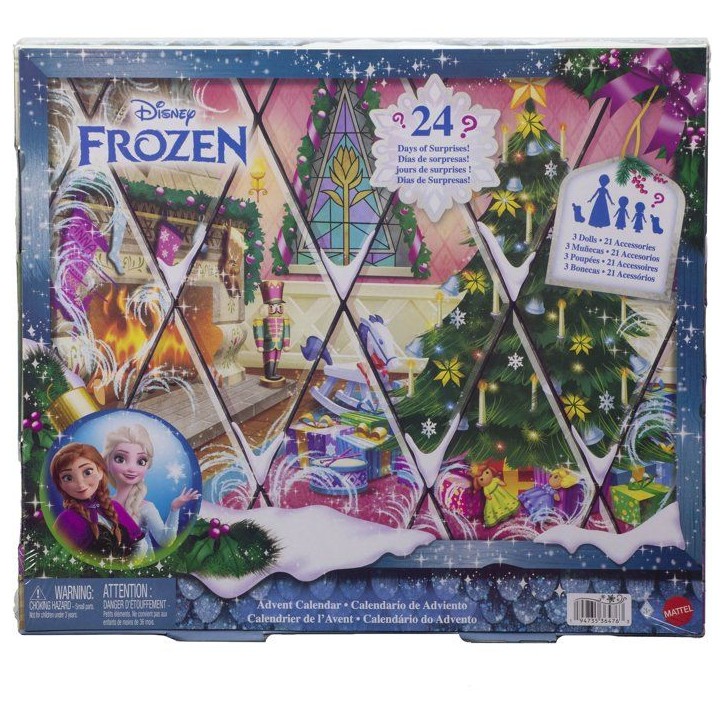 Calendrier de l'Avent - DISNEY PRINCESS - Reine des Neiges JLJ06 - 24 surprises - Figurines - Accessoires