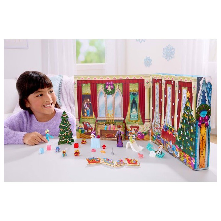 Calendrier de l'Avent - DISNEY PRINCESS - Reine des Neiges JLJ06 - 24 surprises - Figurines - Accessoires