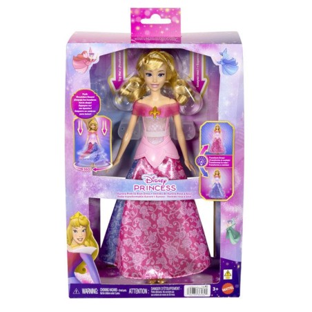 Poupée mannequin - Disney - Aurore et sa Robe Magique lumineuse - Cha