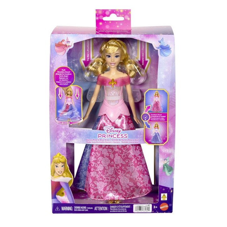 Poupée mannequin - Disney - Aurore et sa Robe Magique lumineuse - Change de couleur - Des 3 ans Poupée mannequin - Disney - Aurore et sa Robe Magique lumineuse - Change de couleur - Des 3 ans
