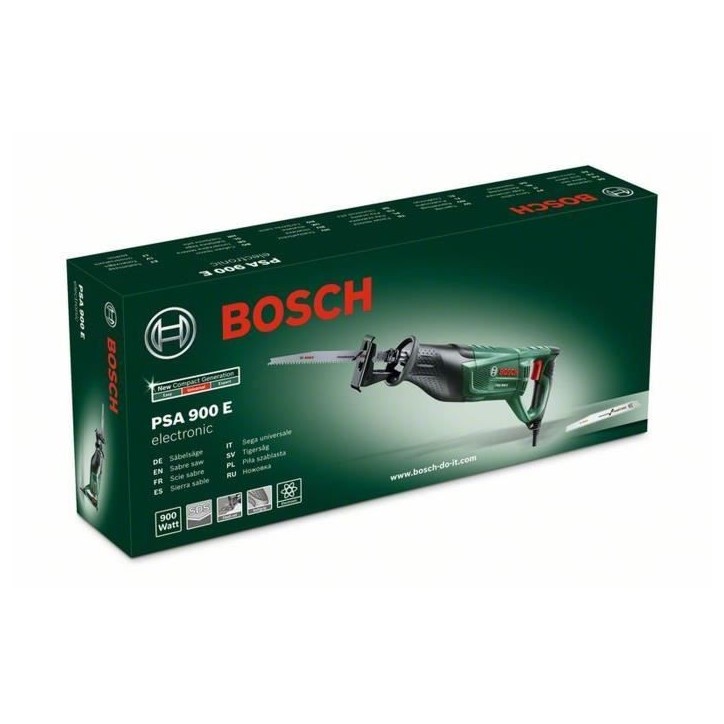 Scie sabre Bosch - PSA 900 E - 900 W - 200 mm de profondeur de coupe Scie sabre Bosch - PSA 900 E - 900 W - 200 mm de profondeur de coupe