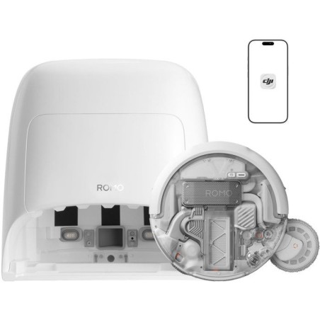 DJI ROMO A2 - Robot Aspirateur Laveur - Franchissement obstacles 8,5 c