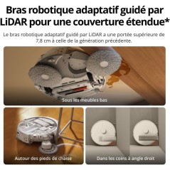 DJI ROMO A2 - Robot Aspirateur Laveur - Franchissement obstacles 8,5 c