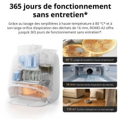 DJI ROMO A2 - Robot Aspirateur Laveur - Franchissement obstacles 8,5 c