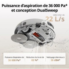 DJI ROMO A2 - Robot Aspirateur Laveur - Franchissement obstacles 8,5 c