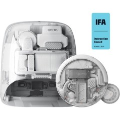 DJI ROMO P2 - Robot Aspirateur Laveur - Station autonettoyante haute t