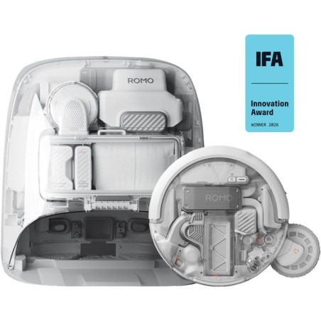 DJI ROMO P2 - Robot Aspirateur Laveur - Station autonettoyante haute t