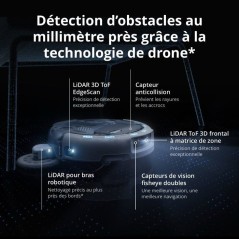 DJI ROMO P2 - Robot Aspirateur Laveur - Station autonettoyante haute t