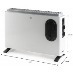 Convecteur de chauffage - DOMO - DO7351CH - 2000 W - Blanc - 54 x 37,5 x 17,2 cm