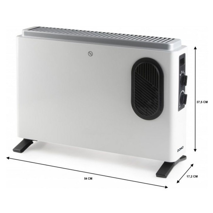 Convecteur de chauffage - DOMO - DO7351CH - 2000 W - Blanc - 54 x 37,5 x 17,2 cm Convecteur de chauffage - DOMO - DO7351CH - 2000 W - Blanc - 54 x 37,5 x 17,2 cm
