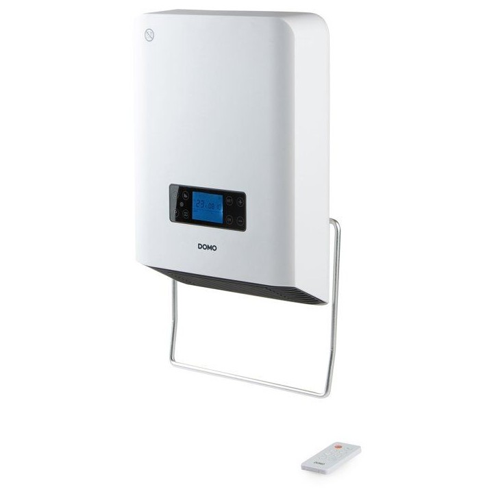 Chauffage de salle de bain - Céramique - 2100 W - DOMO - Chauffage céramique intelligent - Mural - Blanc Chauffage de salle de bain - Céramique - 2100 W - DOMO - Chauffage céramique intelligent - Mural - Blanc